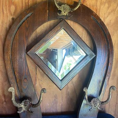 Vintage Hanging Hat Rack