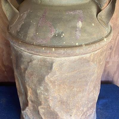 Old Used Milk Can