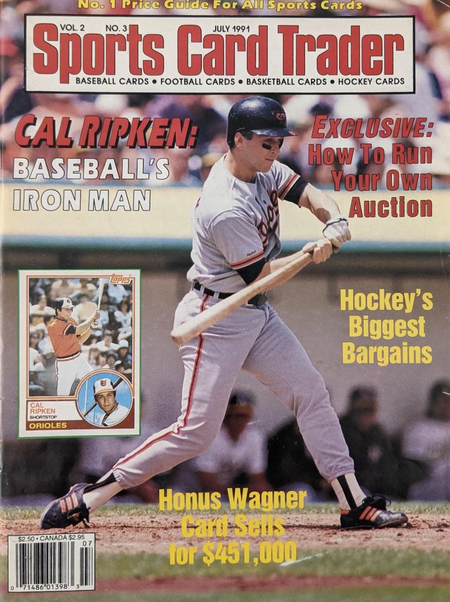 Sports Card Trader Magazine Cal Ripken July 1991