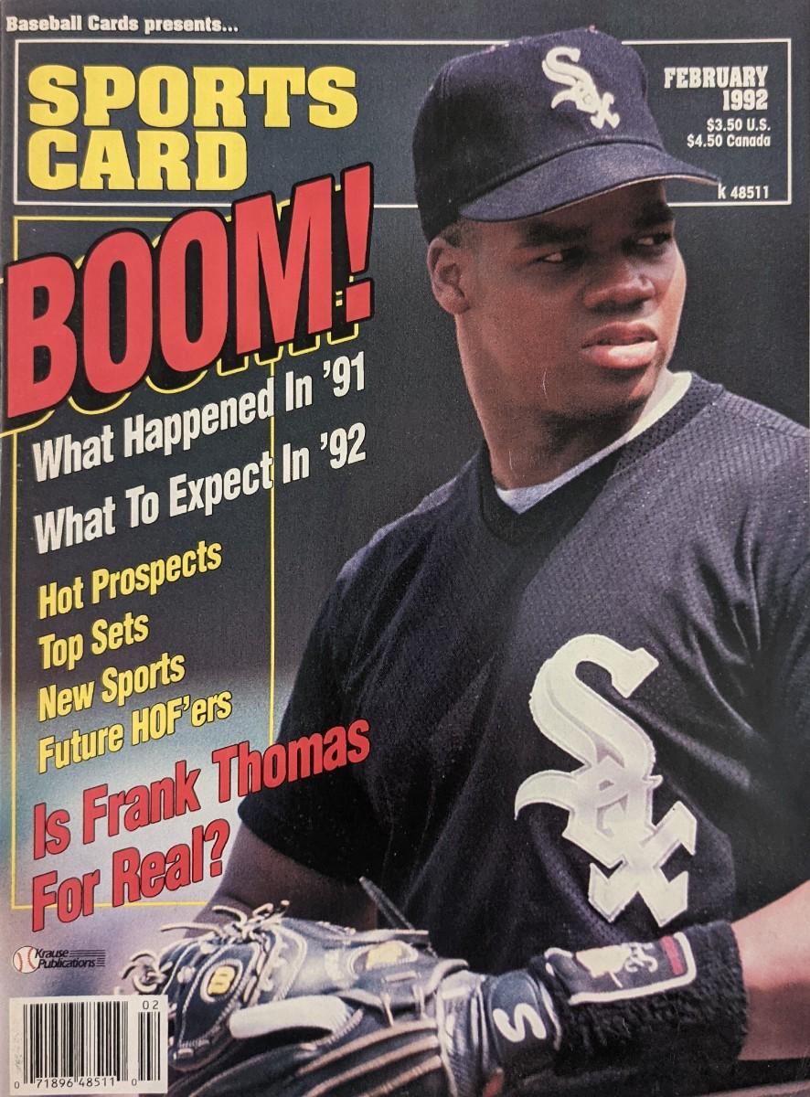 Sports Card Magazine Frank Thomas February 1992