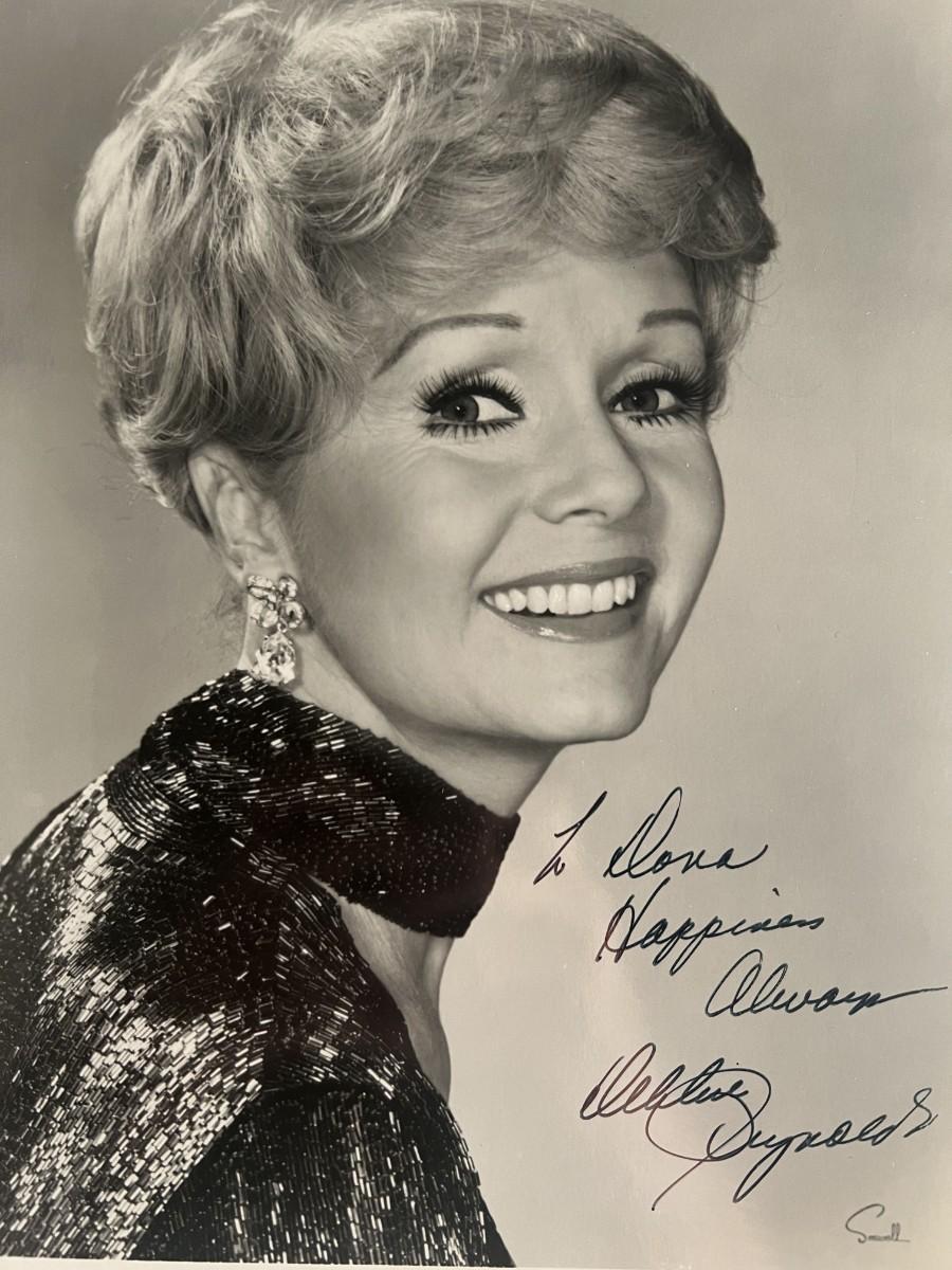 Debbie Reynolds signed photo EstateSales