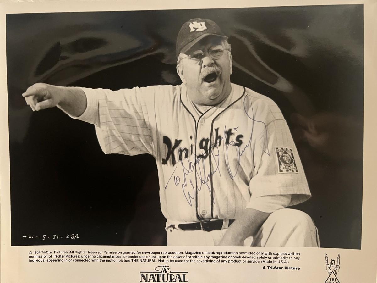 The Natural Wilford Brimley signed movie photo