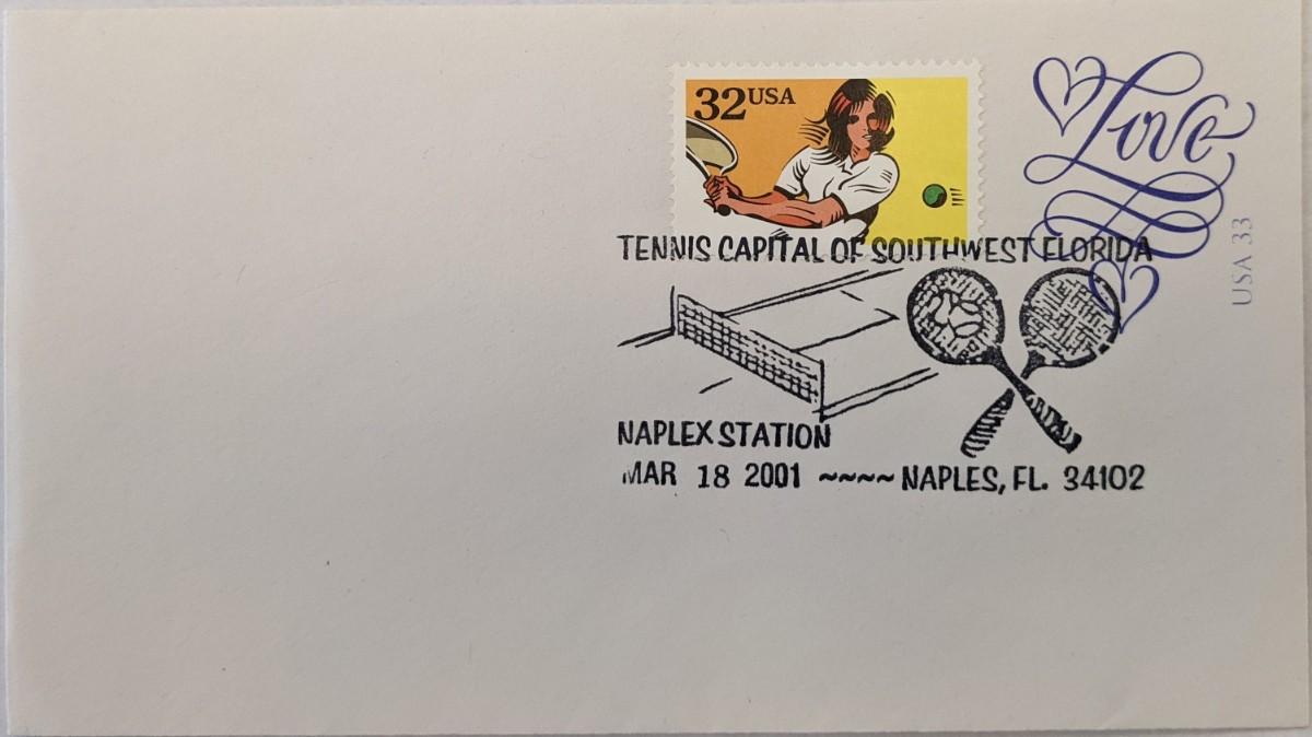 Naples Florida, Tennis Capitol Of Southwest Florida First Day Cover