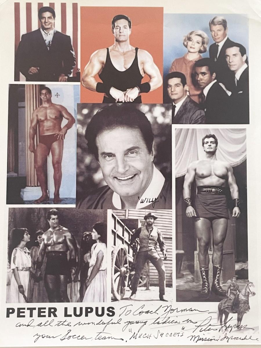 Peter Lupus signed photo collage