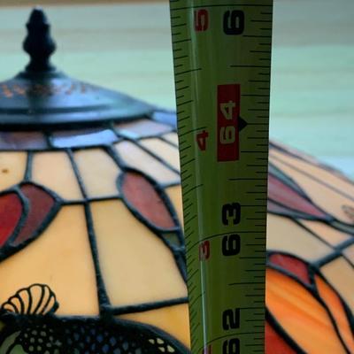Large Tiffany Style Floor Lamp - Tested