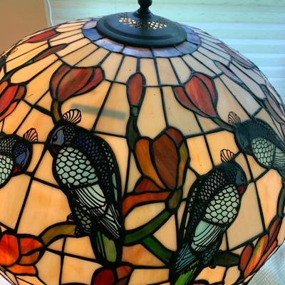 Large Tiffany Style Floor Lamp - Tested