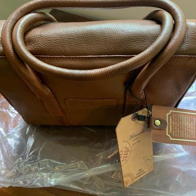 New In Box Lusso Brown Leather Purse