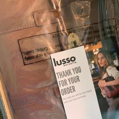New In Box Lusso Brown Leather Purse
