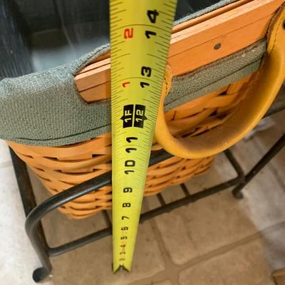 3 Longaberger Baskets - Magazine Rack + 2 Other Baskets Lot