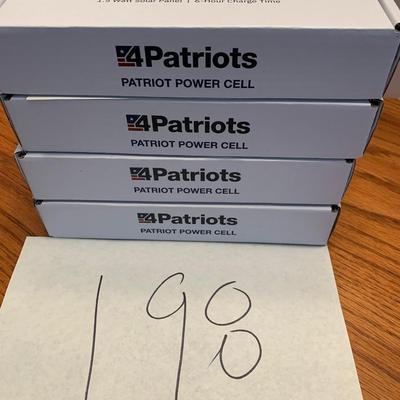 FOUR Patriot Power Cells New In Box