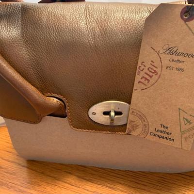 New In Plastic Ashwood Brown Leather Purse Hand Bag