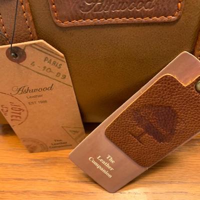 New In Plastic Ashwood Brown Leather Purse Hand Bag