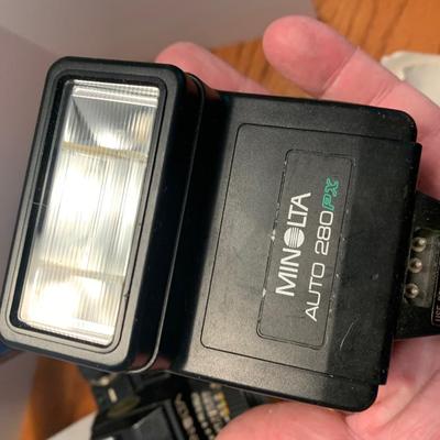 Minolta X-700 35mm Camera & Flash