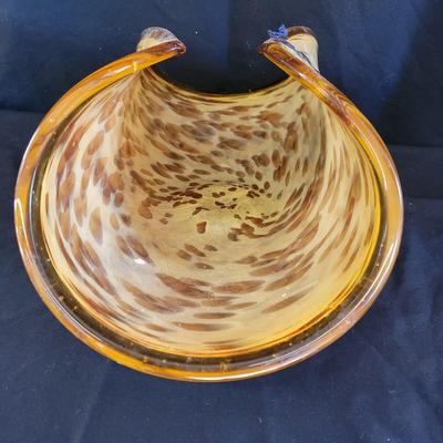 Murano Italy Art Glass Bowls By White Cristal (WS-DW)