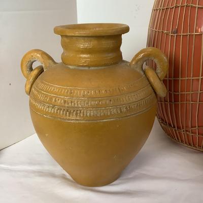 Lot 312 Three Vintage Decorative Pottery Jars/Vases