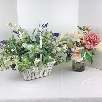 Lot 315 Four  Faux Floral Arrangements