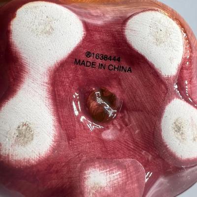 Ceramic Apple Shaped Spoon Rest Trinket Soap Dish Figurine