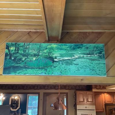 Lot 318 Pond/Nature Scenery Print on Canvas