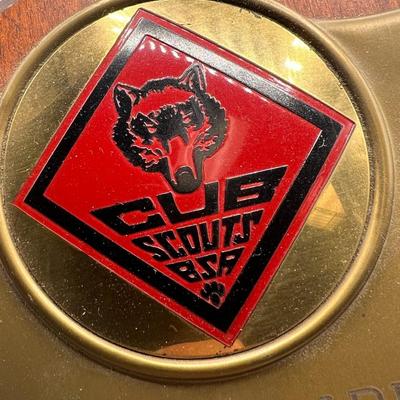 Vintage Cub Boy Scouts of America BSA Cubmaster Thank You Plaque 1960