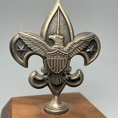 Vintage Boy Scouts of America BSA Scoutmaster Plaque Trophy 1971