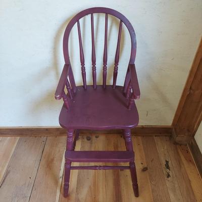 Vintage Wooden High Chair (WS-BBL)