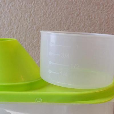 Tupperware Container, Ice Trays and Storage Container with Measuring Cup