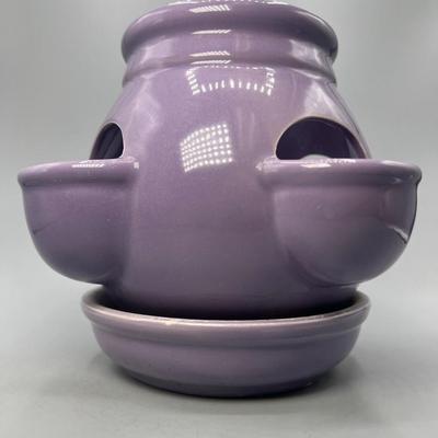 Lavendar Purple Small Strawberry Planter Pot