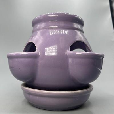 Lavendar Purple Small Strawberry Planter Pot