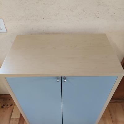 Small Cabinet with Blue Doors (WS-BBL)