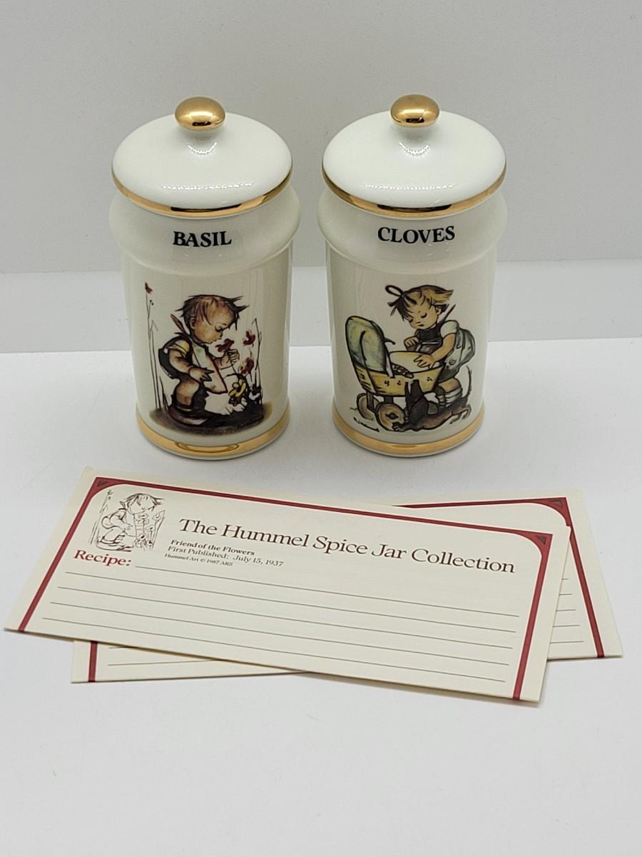 LOT 35 Hummel Complete Collection of 24 Spice Jars Spice Rack. All in Original Boxes EstateSales
