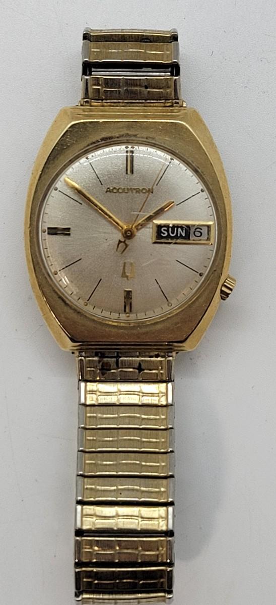 Bulova accutron 14k shop gold filled case