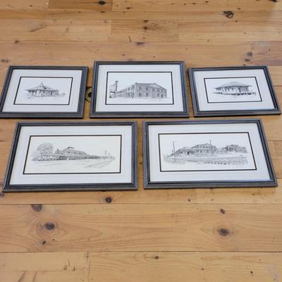 Collection of Five Betty Sedbury Pencil Signed & Numbered Framed Prints (WS-DW)