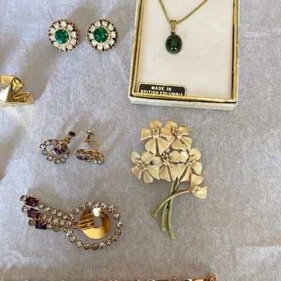 Lot of vintage costume jewelry Coro BSK