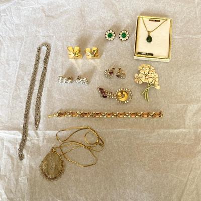 Lot of vintage costume jewelry Coro BSK