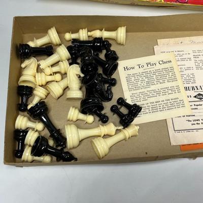 Vintage Chess Tutor Step by Step Instructions on Game Play Board Set