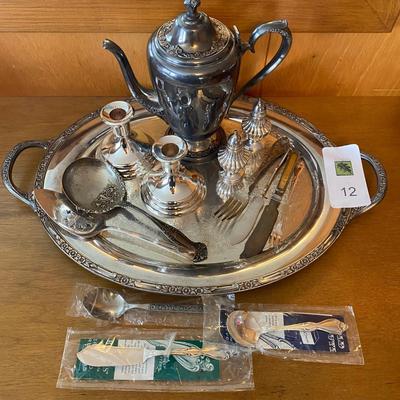 13 Pieces of Silverplate