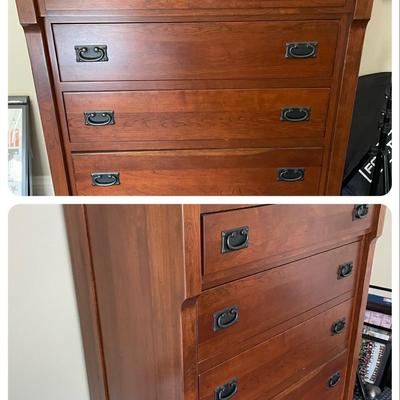 DRESSER AND BEDSIDE TABLE
