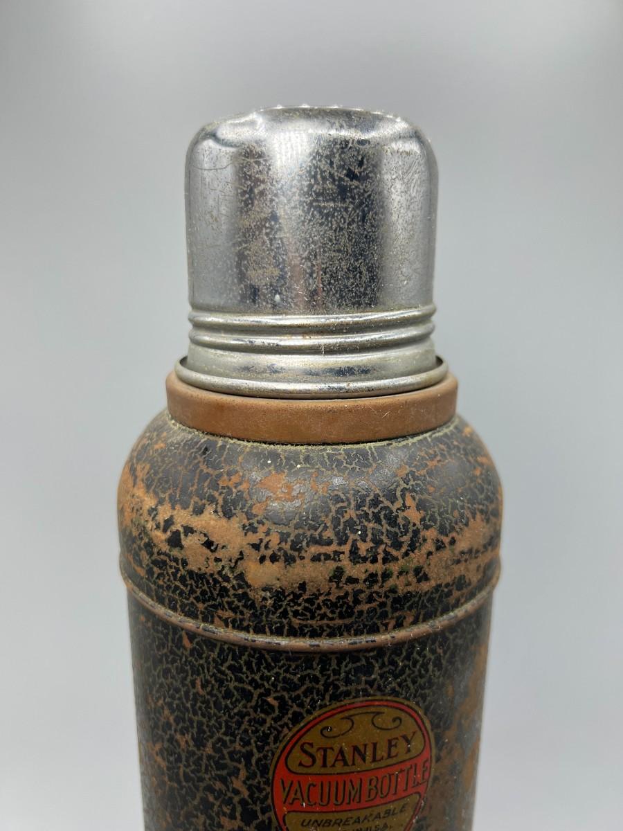 Antique Vintage Stanley Super Vac Unbreakable Bottle Thermos with Cork  Stopper