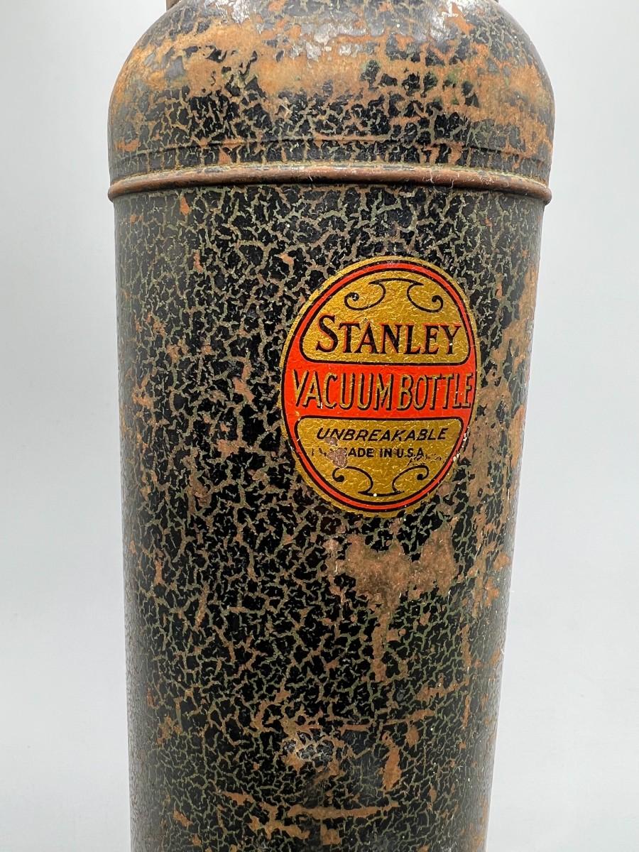 Antique Vintage Stanley Super Vac Unbreakable Bottle Thermos with Cork  Stopper