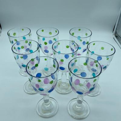 Polka dot, plastic drink ware
