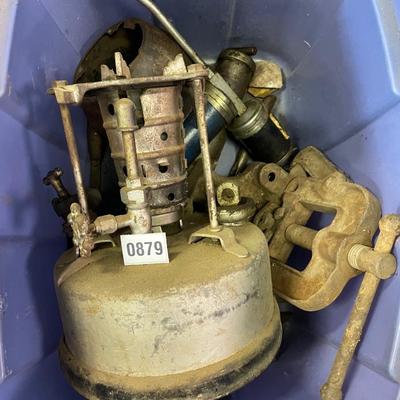 Smelter, clamp and oil cans