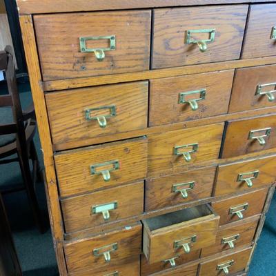 Lot 295 | Stacking Oak Card File