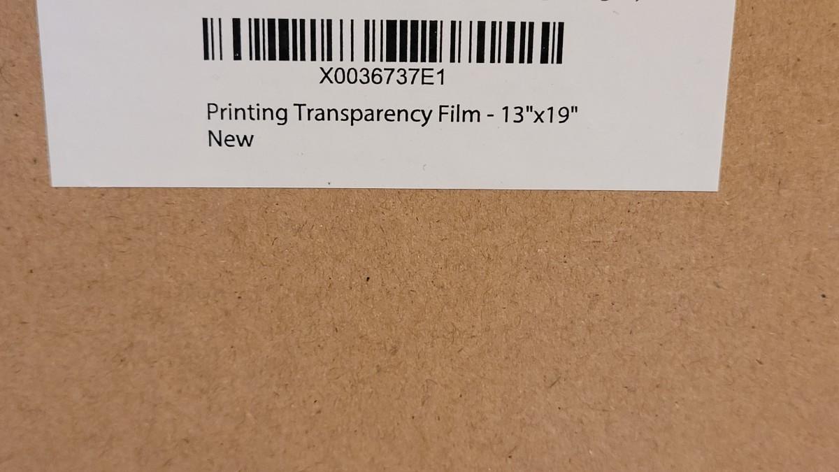 Inkjet Transparency Film, Clear Printer Paper, Overhead