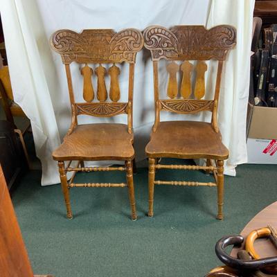 Lot 301 | Two Pressed-Back Chairs