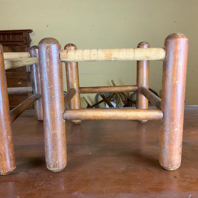 Lot 302 | Two Woven Footstool Frames