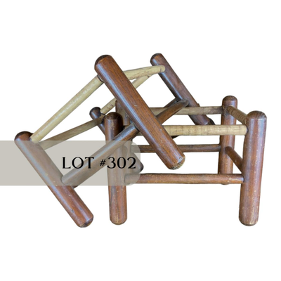 Lot 302 | Two Woven Footstool Frames