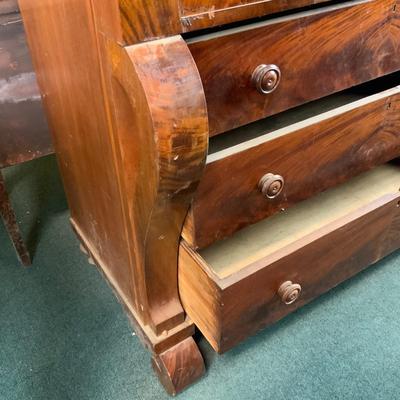 Lot 303 | Ornate Dresser | Burled Walnut