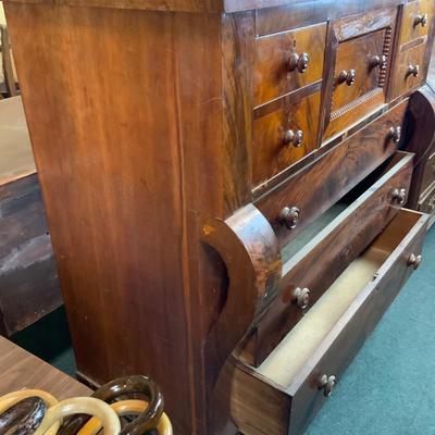 Lot 303 | Ornate Dresser | Burled Walnut