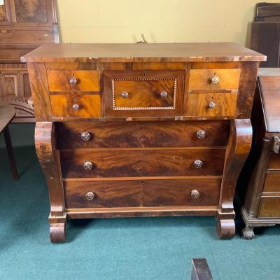Lot 303 | Ornate Dresser | Burled Walnut
