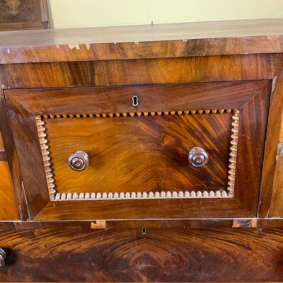 Lot 303 | Ornate Dresser | Burled Walnut
